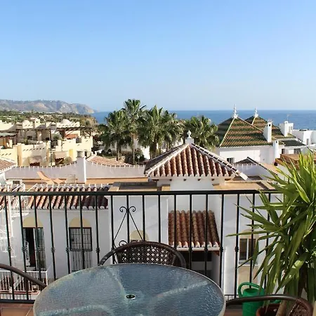 Playa Burriana, Tva Terasser, Havsutsikt, Pool Appartement Nerja